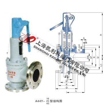 A44H、A44Y帶扳手彈簧全啟封閉式安全閥