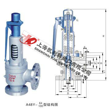 A48H、A48Y帶扳手彈簧全啟式安全閥